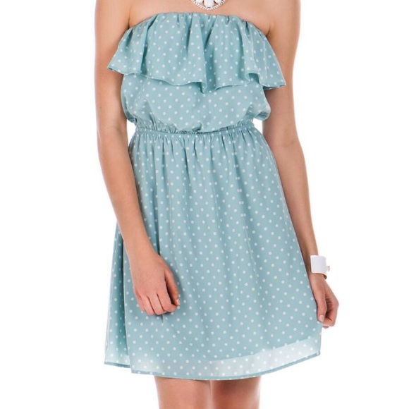 francesca’s Dresses & Skirts - COPY - Francesca’s strapless polka dots dress siz…